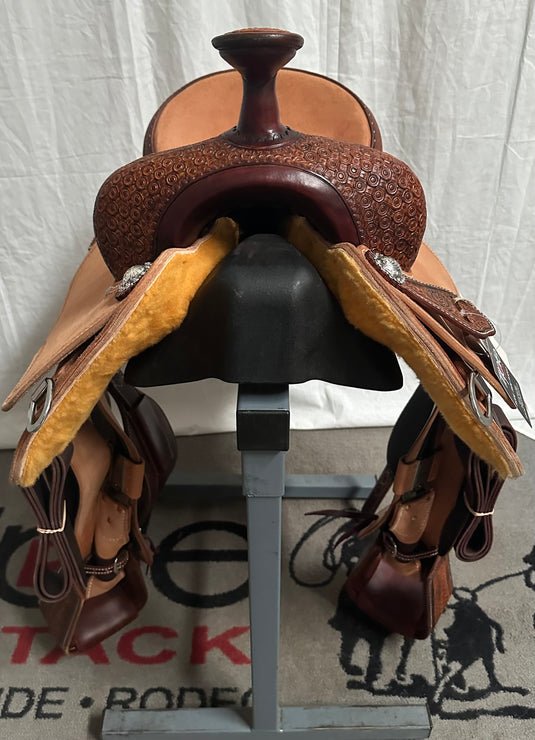 Martin Saddlery 1/8 Geometric Boombox Team Roper Saddle  - 14.5”