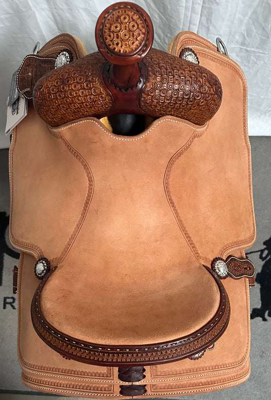 Martin Saddlery 1/8 Geometric Boombox Team Roper Saddle  - 14.5”