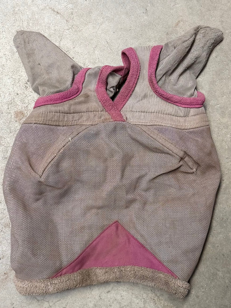 Load image into Gallery viewer, Used Weatherbeeta Fly Mask w/ Ears - Gray/Purple
