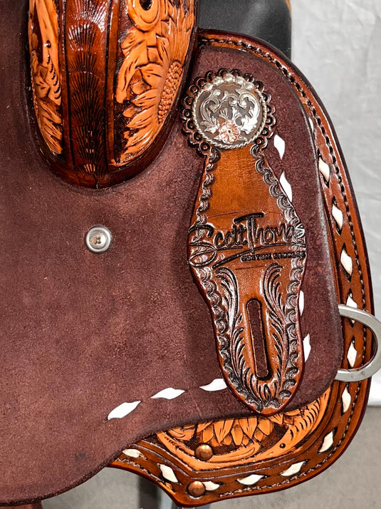 ST BR450 Buckstitch Barrel Saddle 14.5"