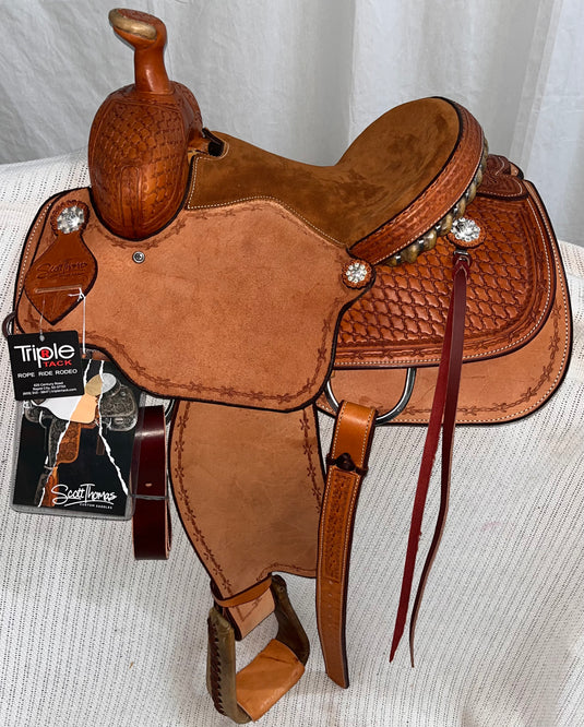 ST JR100 Junior Team Roper Saddle 13