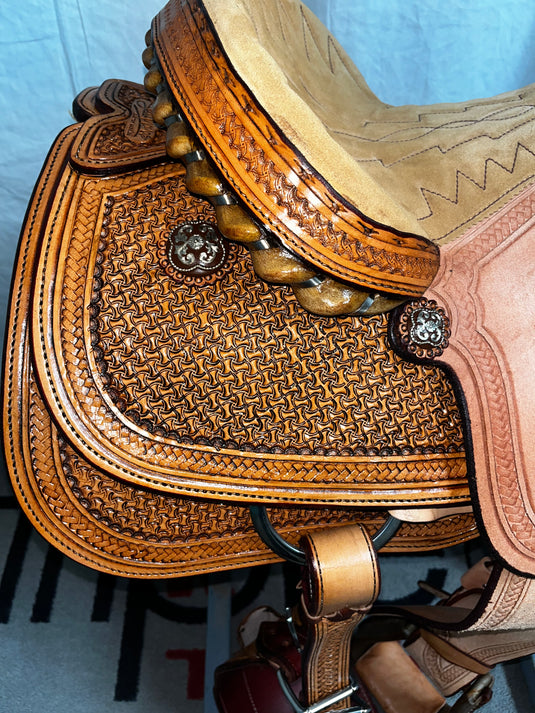 ST TR700 Team Roper Saddle 14"