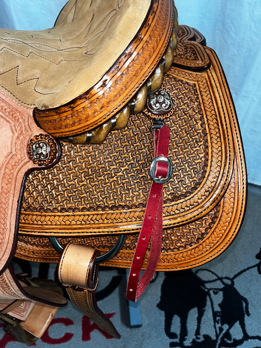 ST TR700 Team Roper Saddle 14"