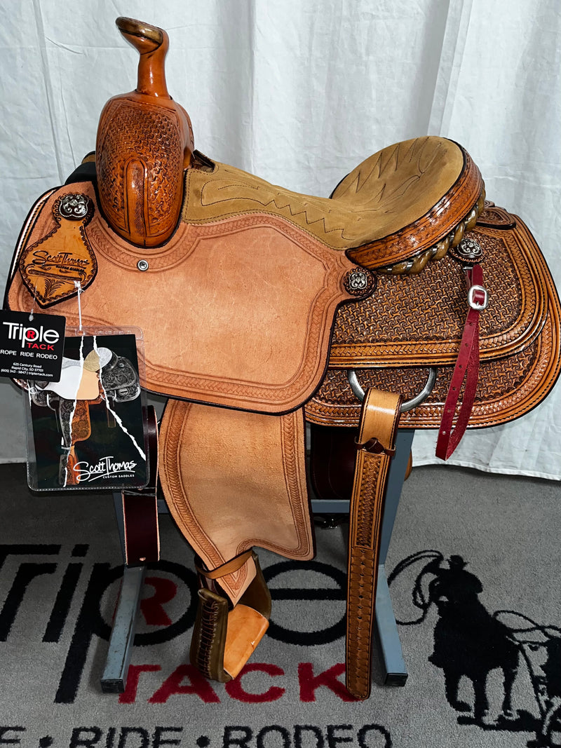Load image into Gallery viewer, ST TR700 Team Roper Saddle 14"
