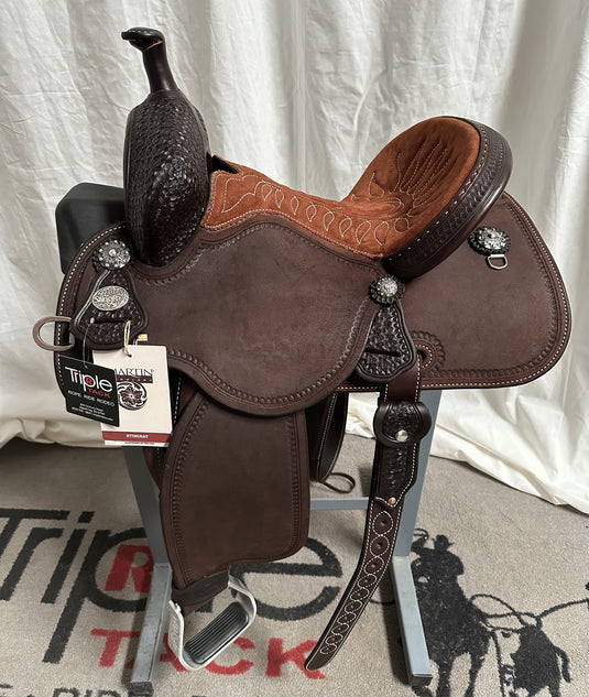 Martin Saddlery Stingray Chocolate Barrel Saddle 13.5