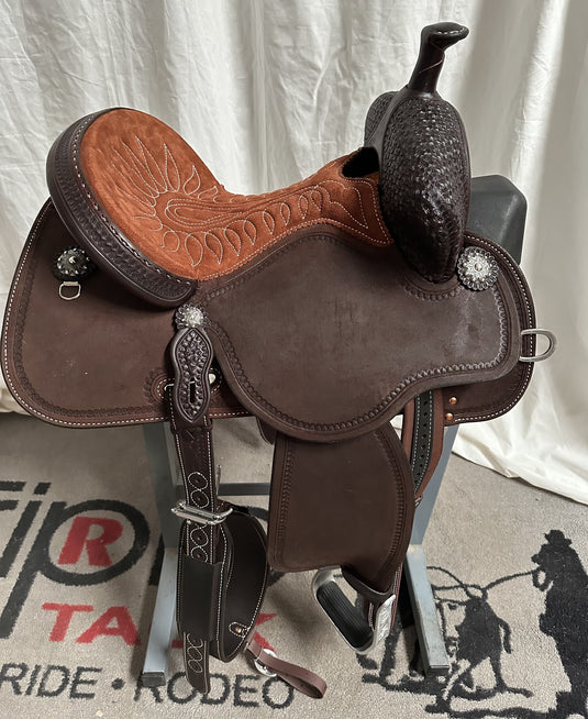 Martin Saddlery Stingray Chocolate Barrel Saddle 13.5