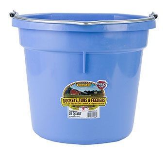 Load image into Gallery viewer, Plastic Flat-Back Bucket - 20 Quart
