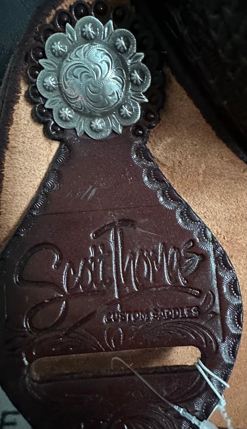 Load image into Gallery viewer, ST 1/4 Geometric Mini Basket Team Roper Saddle 15"
