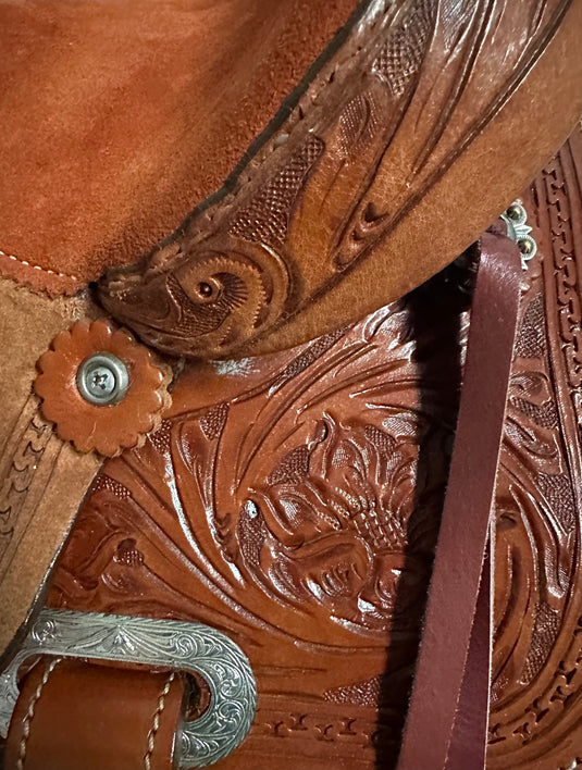 Triple R Kid Barrel Saddle 12"