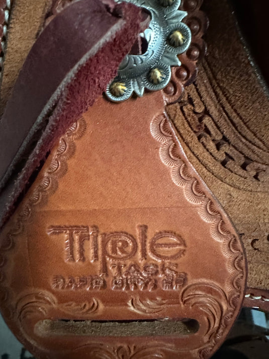 Triple R Kid Barrel Saddle 12"