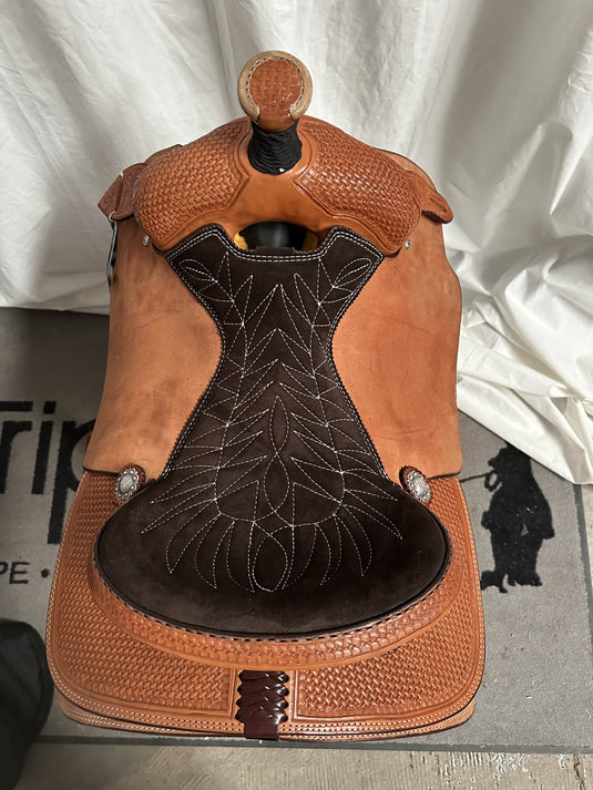 ST 1/4 Geometric Mini Basket Team Roper Saddle 16"