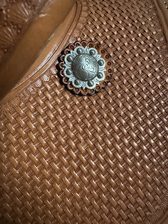 ST 1/4 Geometric Mini Basket Team Roper Saddle 16"