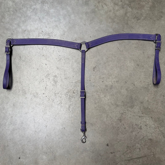 Used Biothane Breast Collar - Purple