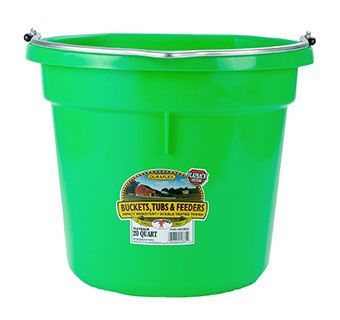 Load image into Gallery viewer, Plastic Flat-Back Bucket - 20 Quart
