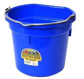 Load image into Gallery viewer, Plastic Flat-Back Bucket - 20 Quart
