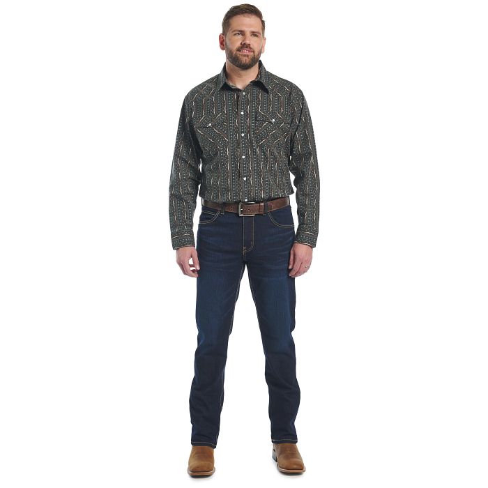 Load image into Gallery viewer, Justin 1879 Slim Fit Boot Cut Denim Jean - Dark Wash
