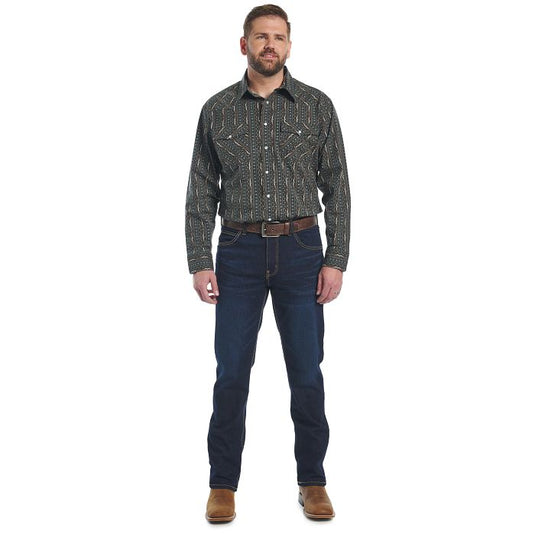 Justin 1879 Slim Fit Boot Cut Denim Jean - Dark Wash