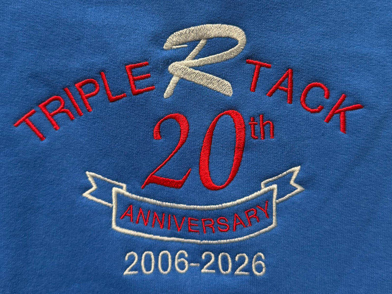 Load image into Gallery viewer, Triple R Tack 20th Anniversary Hoodie - Blue
