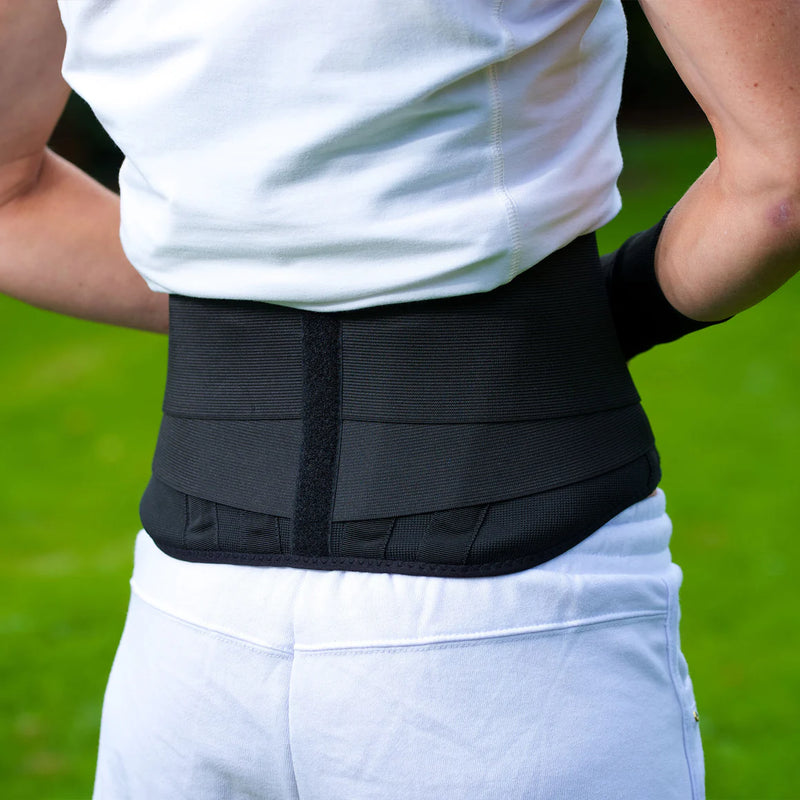 Load image into Gallery viewer, Back On Track Therapeutic Back Support Brace - Narrow Front - Black
