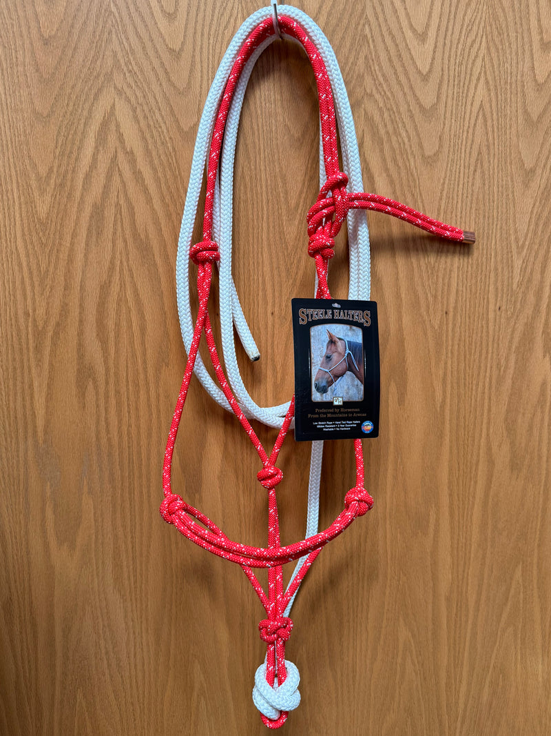 Load image into Gallery viewer, Steele Rope Halter with 12' Lead - Standard Horse
