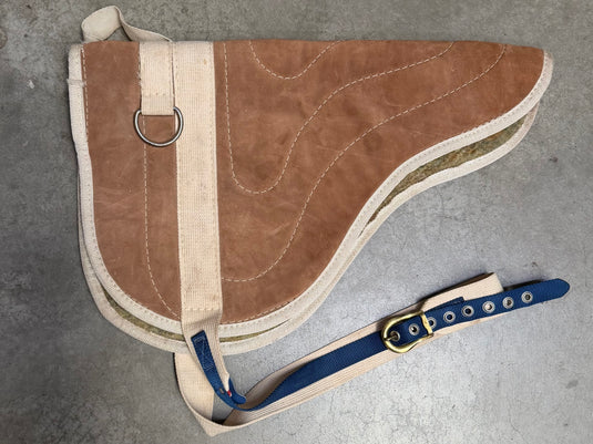 Used Suede Bareback Pad - Brown/Cream