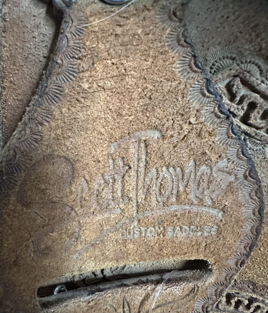 Used Scott Thomas Border Barrel Saddle 14.5"