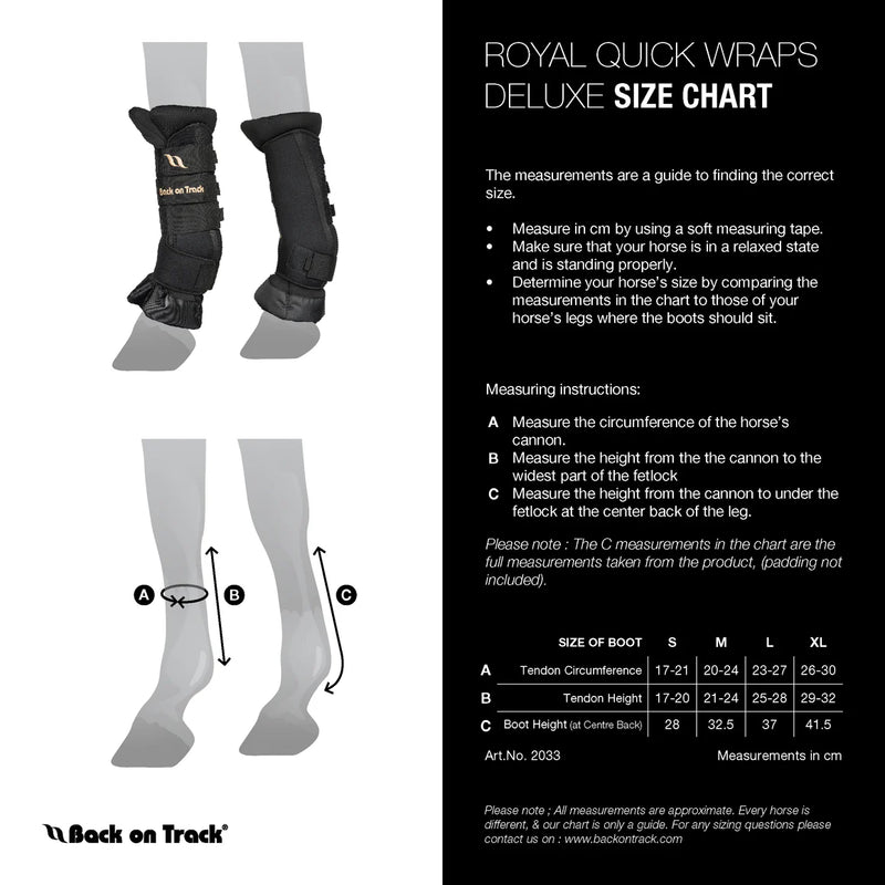 Load image into Gallery viewer, Back on Track Equine Royal Quick Wraps Deluxe
