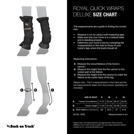 Back on Track Equine Royal Quick Wraps Deluxe