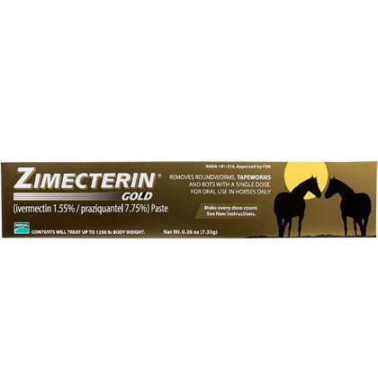 Zimecterin Gold Equine Wormer Tube