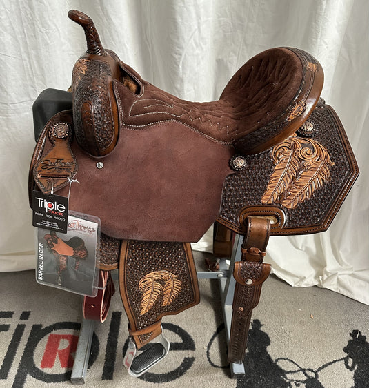 ST BR200 7/8 Combo Tooled Barrel Saddle 15