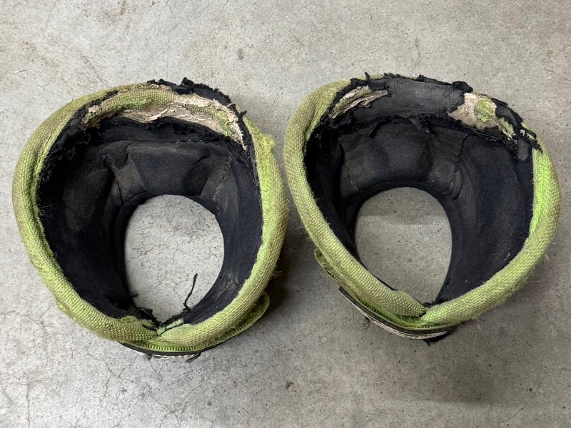 Load image into Gallery viewer, Used PC Ballistic Bell Boots - Lime Green
