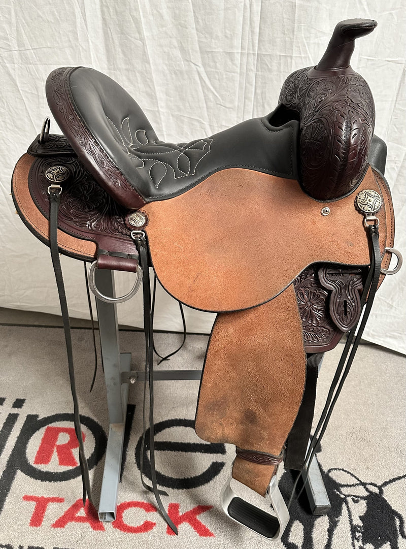 Load image into Gallery viewer, Used (Like New) Circle Y Creedmore Flex2 Trail Saddle 15"
