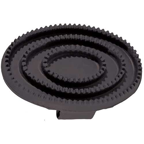 Soft Rubber Curry Comb - Black - L