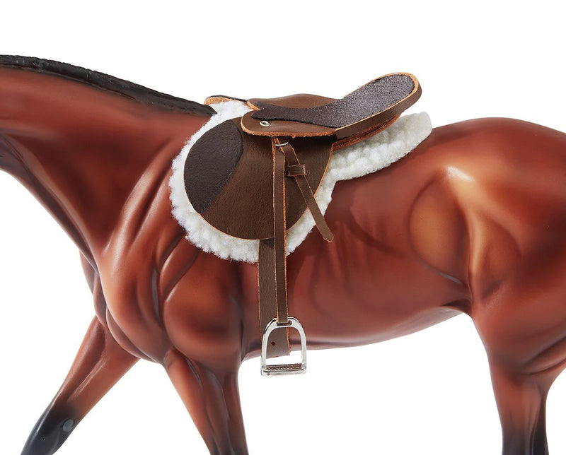 Load image into Gallery viewer, Breyer English Devon Hunt Seat Saddle
