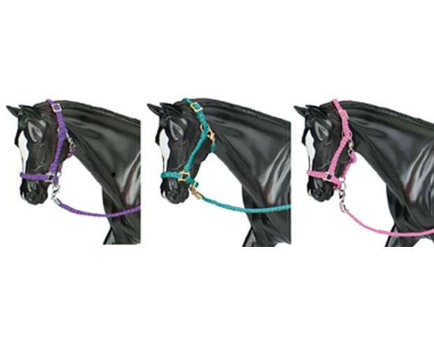Load image into Gallery viewer, Breyer Hot Colored Nylon Halter with Lead Rope
