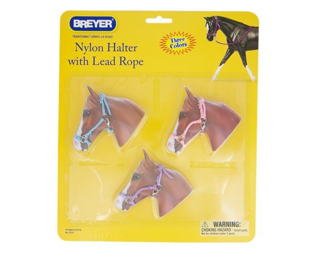 Load image into Gallery viewer, Breyer Hot Colored Nylon Halter with Lead Rope

