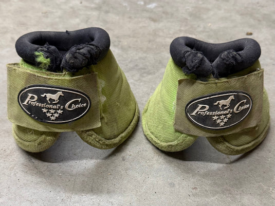 Used PC Ballistic Bell Boots - Lime Green