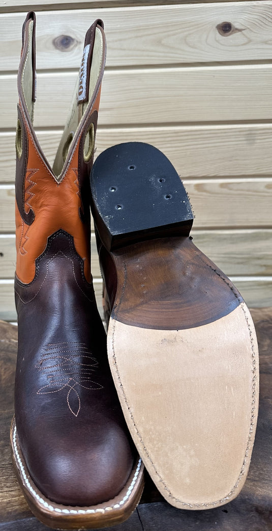 Olathe 12" Chocolate Latigo L Toe Boot