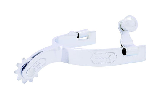 Partrade Cowboy Tack Western Engraved Spurs - Youth