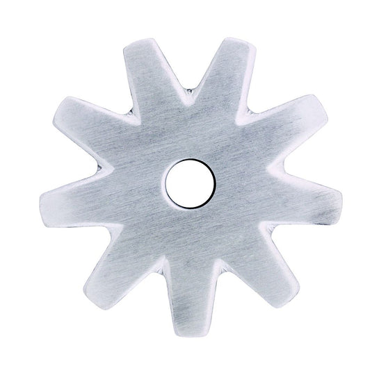 Stainless Steel Brushed 9 Point Rowel - SINGLE - 1-1/4