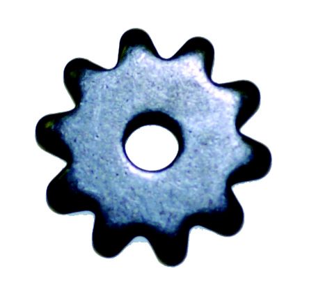 Black Satin 10 Point Rowel - SINGLE - 7/8