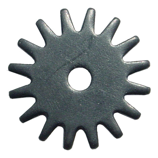 Partrade Cowboy Tack Black Satin Rock Grinder 16 Point Rowel - SINGLE - 1-1/4