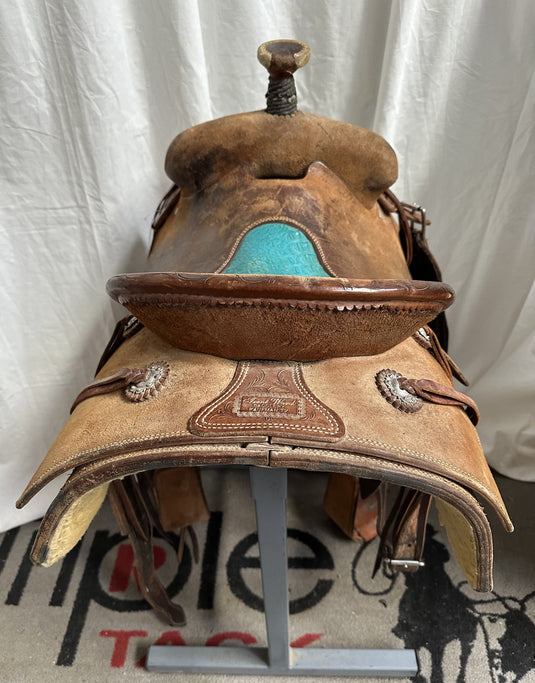 Used Trent Ward Team Roper Saddle 15”