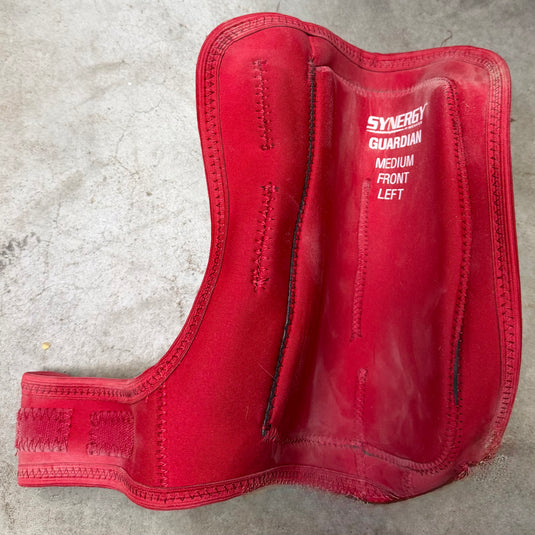 Used Synergy Guardian Protective Boots - Red - Front - Medium