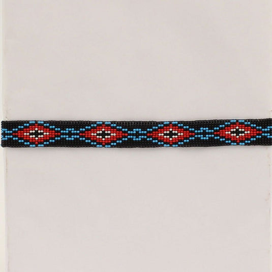 Beaded Stretch Hat Band - Black