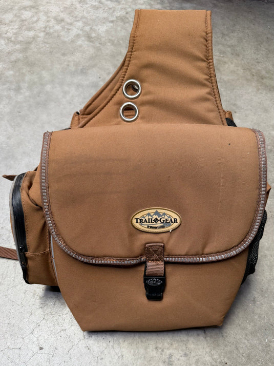 Used Weaver Leather Trail Gear Saddle Bag - Brown