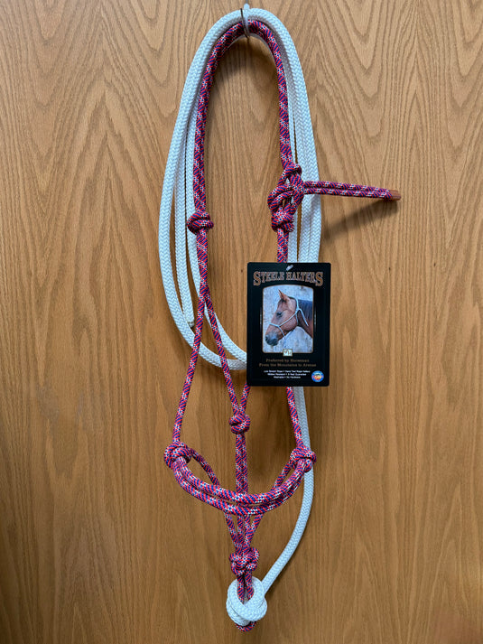 Steele Rope Halter with 12' Lead - Standard Horse