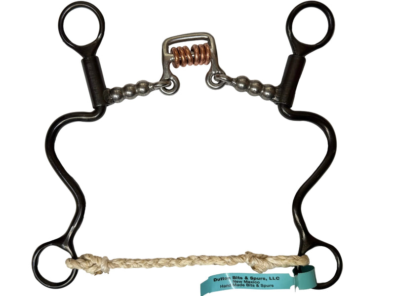 Load image into Gallery viewer, Dutton Long Calvary Shank Ball Bearing Floating Square Port w/ Copper Rings Bit
