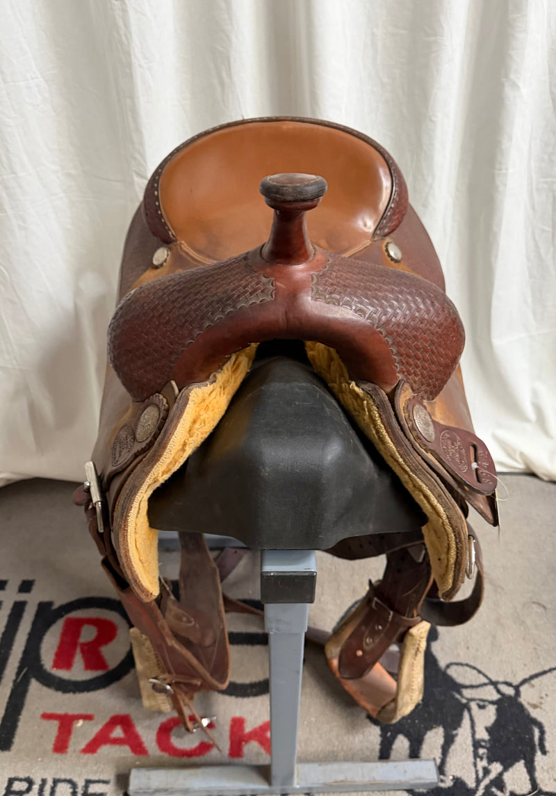 Load image into Gallery viewer, Used Billy Cook Classic Pro Cutter Saddle 16"
