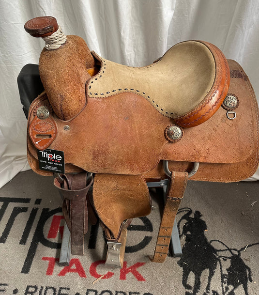 Used Bader Team Roper Saddle 15"
